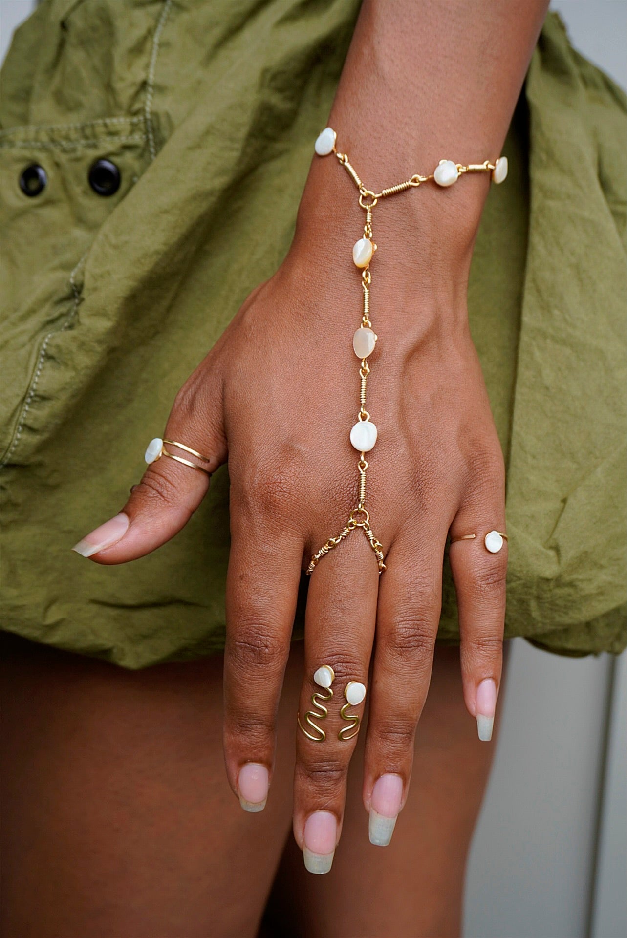 Mother of Pearl Hand Adornment